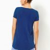 Etta Solid Scoop Neck Tee